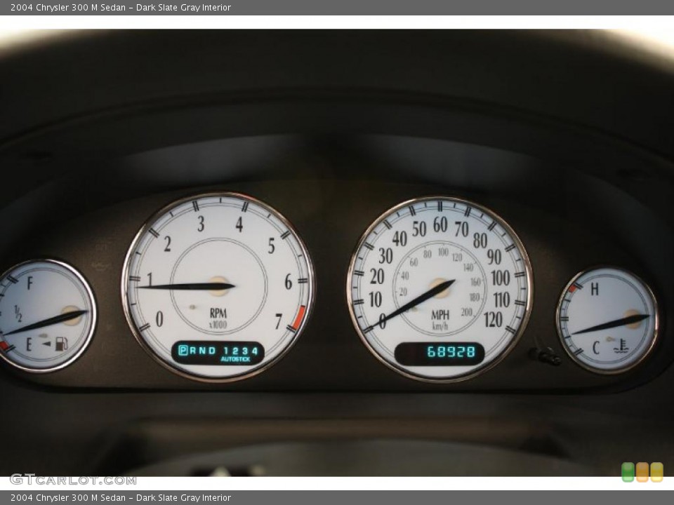 Dark Slate Gray Interior Gauges for the 2004 Chrysler 300 M Sedan #41704498