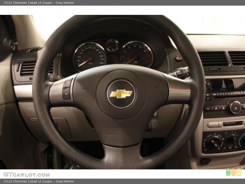 Gray Interior Steering Wheel for the 2010 Chevrolet Cobalt LS Coupe #41705978