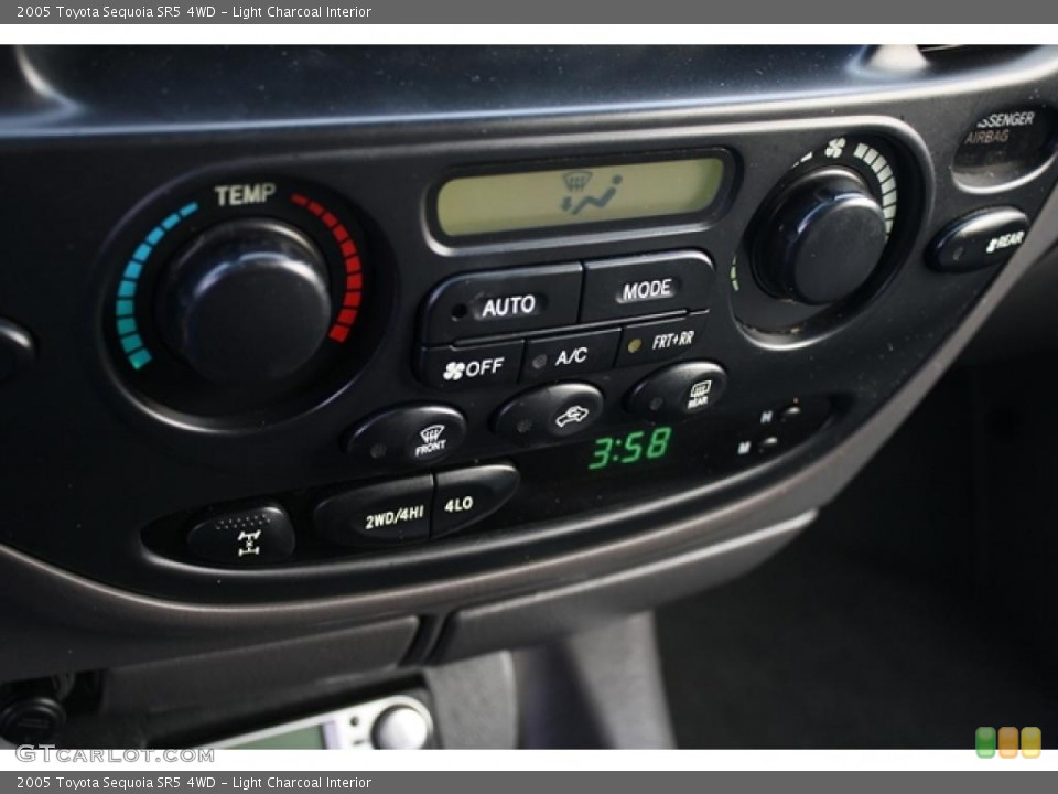 Light Charcoal Interior Controls for the 2005 Toyota Sequoia SR5 4WD #41707518