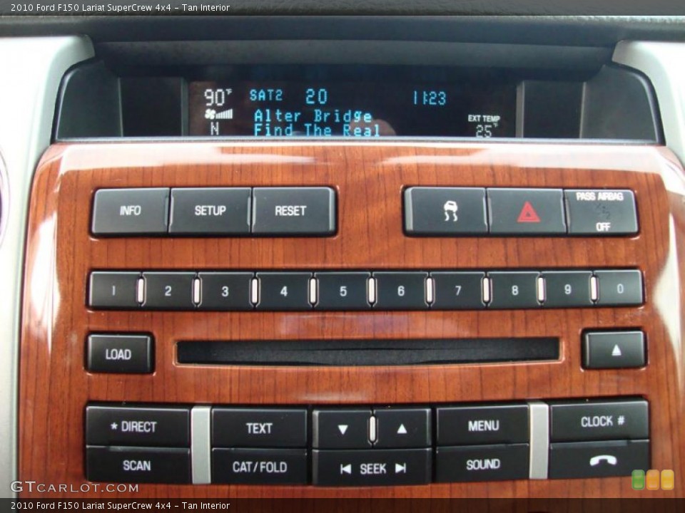 Tan Interior Controls for the 2010 Ford F150 Lariat SuperCrew 4x4 #41708883