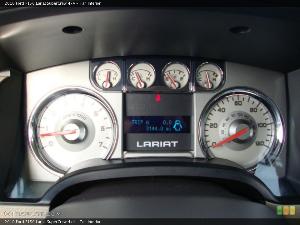Tan Interior Controls for the 2010 Ford F150 Lariat SuperCrew 4x4 #41708938