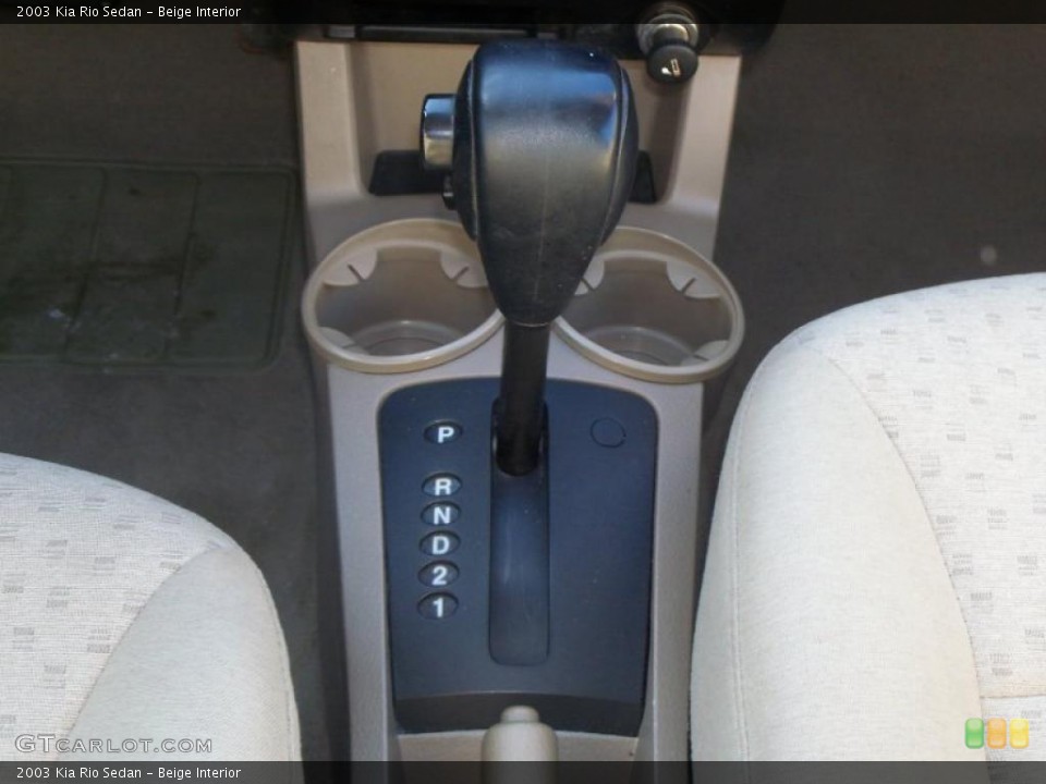 Beige Interior Transmission for the 2003 Kia Rio Sedan #41709065