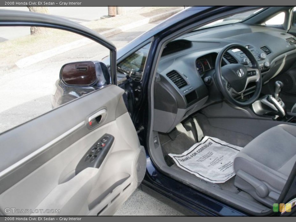 Gray Interior Photo for the 2008 Honda Civic EX Sedan #41710250