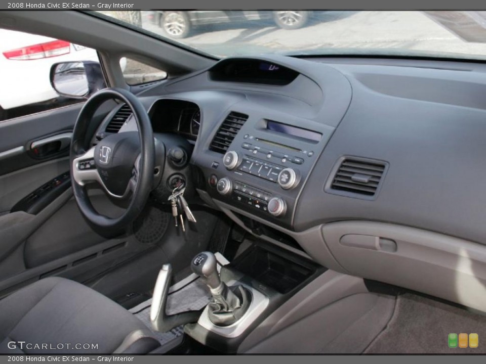 Gray Interior Photo for the 2008 Honda Civic EX Sedan #41710360