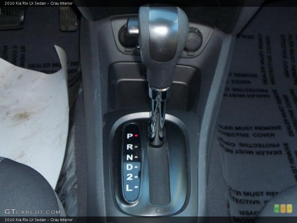 Gray Interior Transmission for the 2010 Kia Rio LX Sedan #41710446