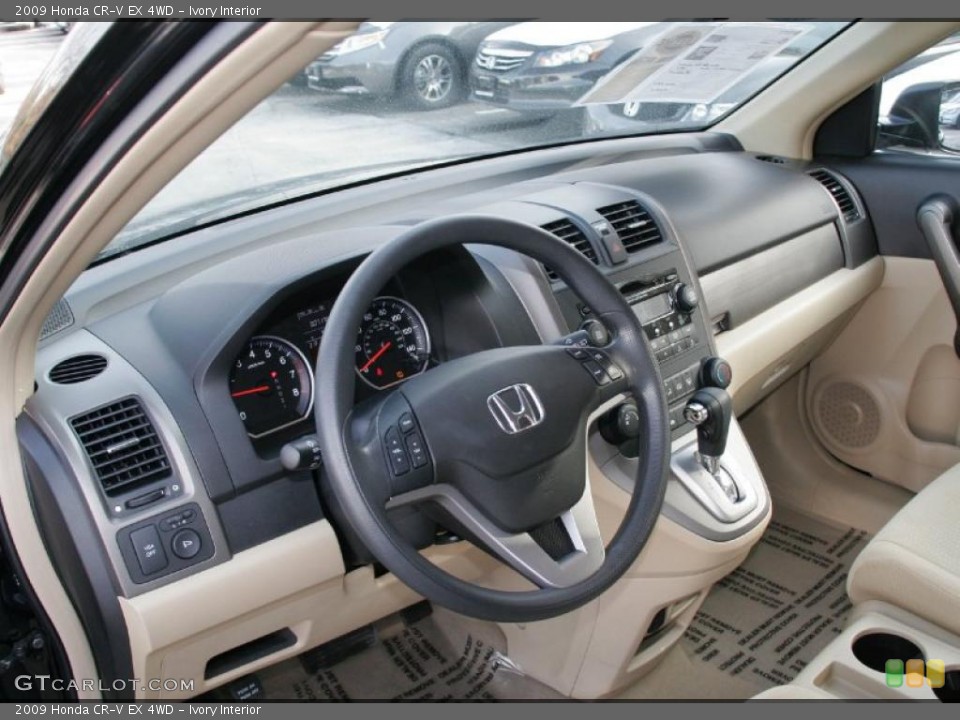 Ivory Interior Prime Interior for the 2009 Honda CR-V EX 4WD #41711534