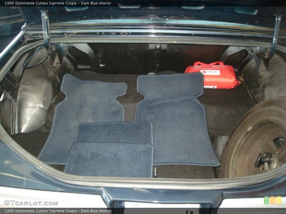 Dark Blue Interior Trunk for the 1986 Oldsmobile Cutlass Supreme Coupe #41712318