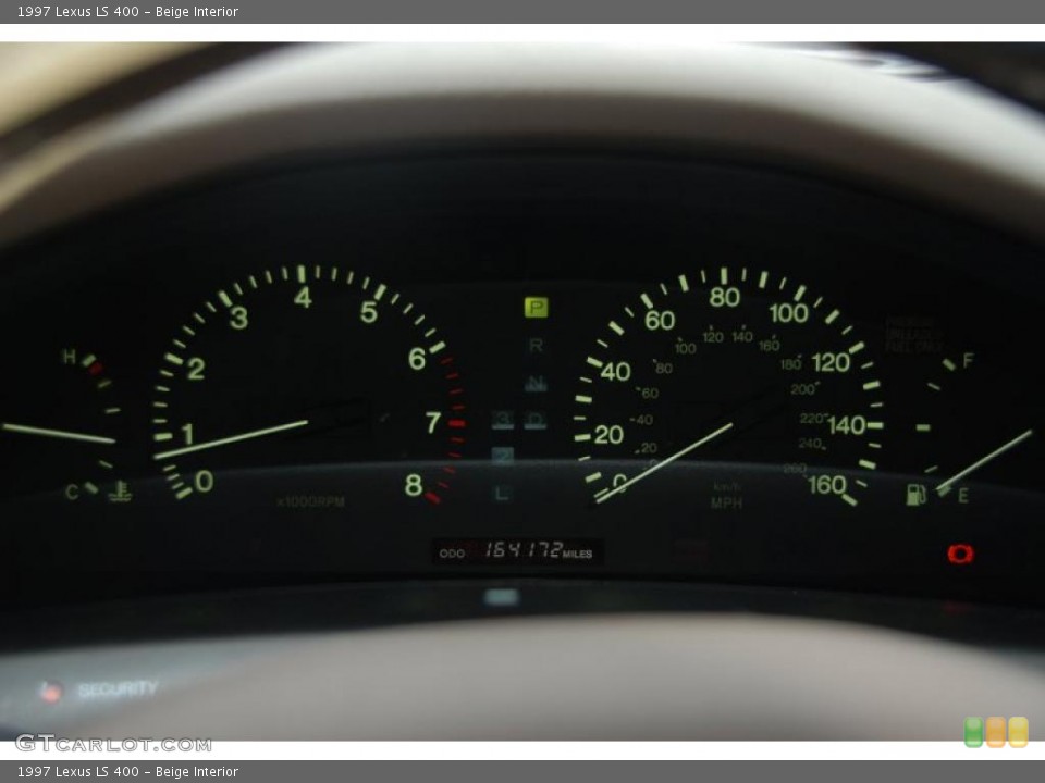 Beige Interior Gauges for the 1997 Lexus LS 400 #41712698