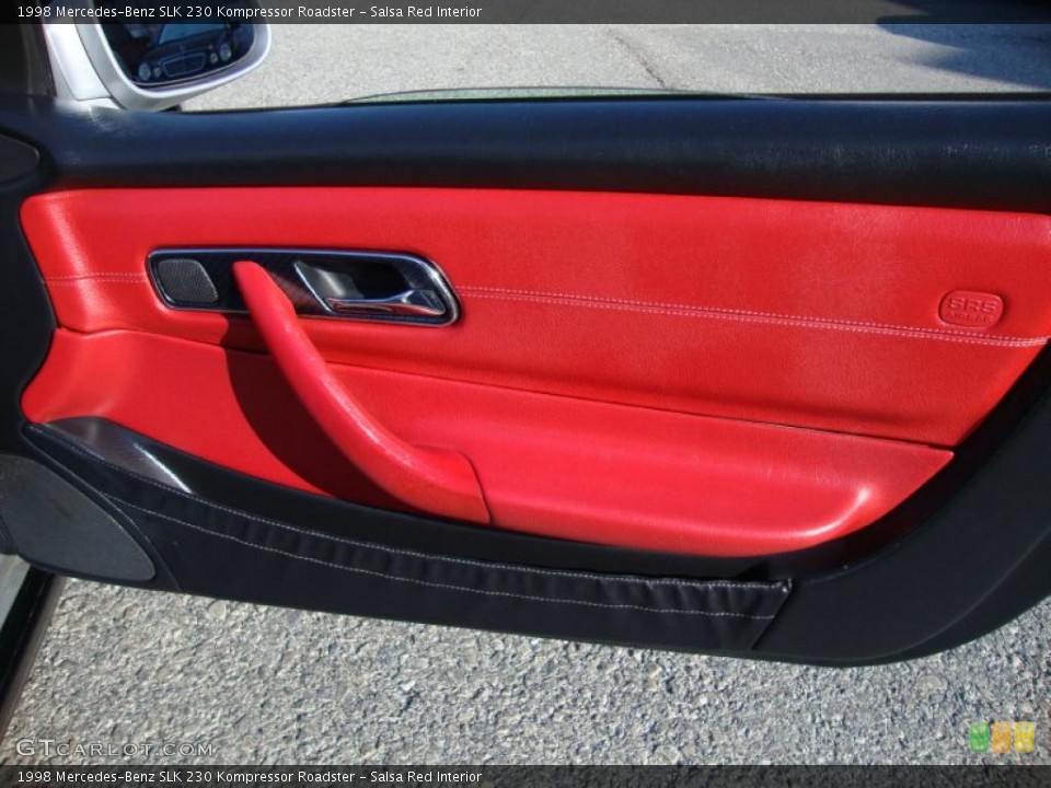 Salsa Red Interior Door Panel for the 1998 Mercedes-Benz SLK 230 Kompressor Roadster #41713946