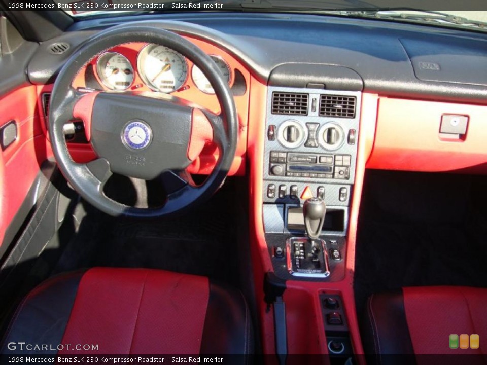Salsa Red Interior Dashboard for the 1998 Mercedes-Benz SLK 230 Kompressor Roadster #41714146