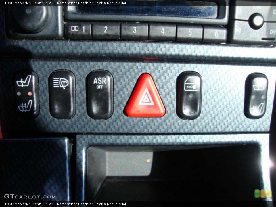 Salsa Red Interior Controls for the 1998 Mercedes-Benz SLK 230 Kompressor Roadster #41714240
