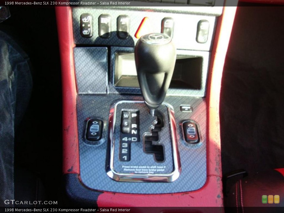 Salsa Red Interior Transmission for the 1998 Mercedes-Benz SLK 230 Kompressor Roadster #41714254