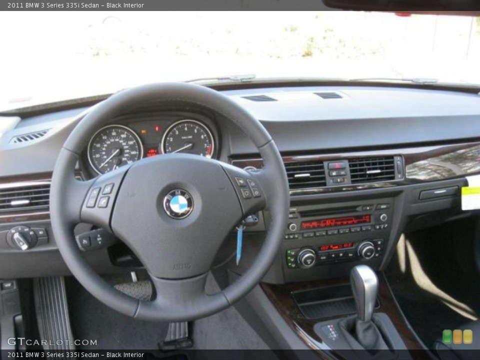 Black Interior Dashboard for the 2011 BMW 3 Series 335i Sedan #41714274