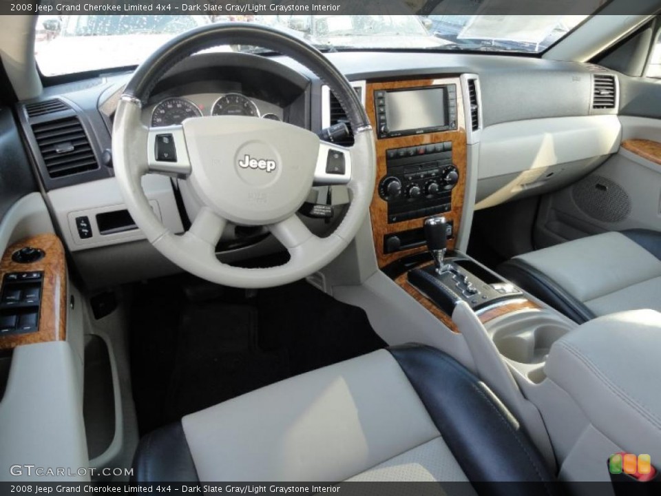 Dark Slate Gray/Light Graystone Interior Prime Interior for the 2008 Jeep Grand Cherokee Limited 4x4 #41715474