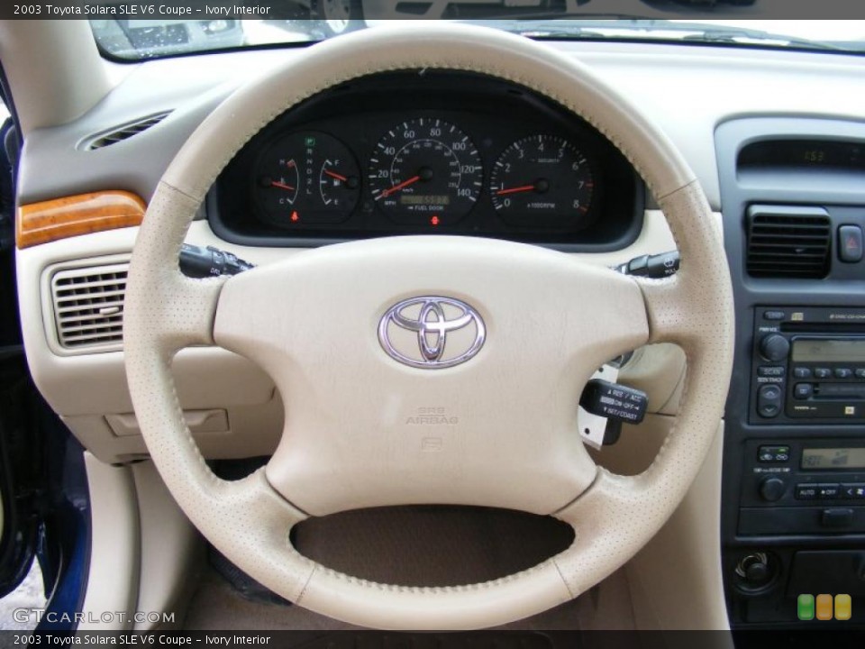 Ivory Interior Steering Wheel for the 2003 Toyota Solara SLE V6 Coupe #41716802