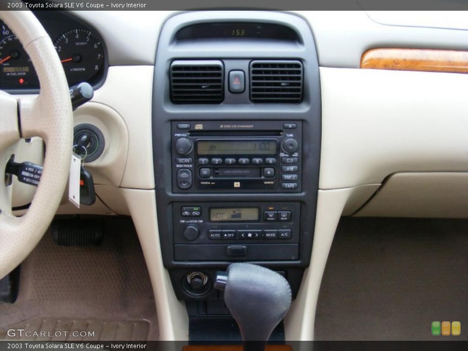 Ivory Interior Controls for the 2003 Toyota Solara SLE V6 Coupe #41716846