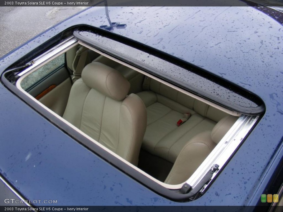 Ivory Interior Sunroof for the 2003 Toyota Solara SLE V6 Coupe #41716942