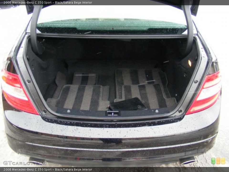 Black/Sahara Beige Interior Trunk for the 2008 Mercedes-Benz C 350 Sport #41718722
