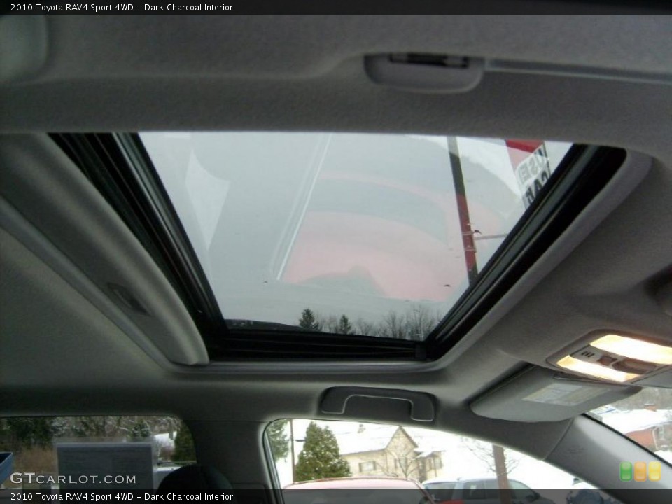 Dark Charcoal Interior Sunroof for the 2010 Toyota RAV4 Sport 4WD #41719530