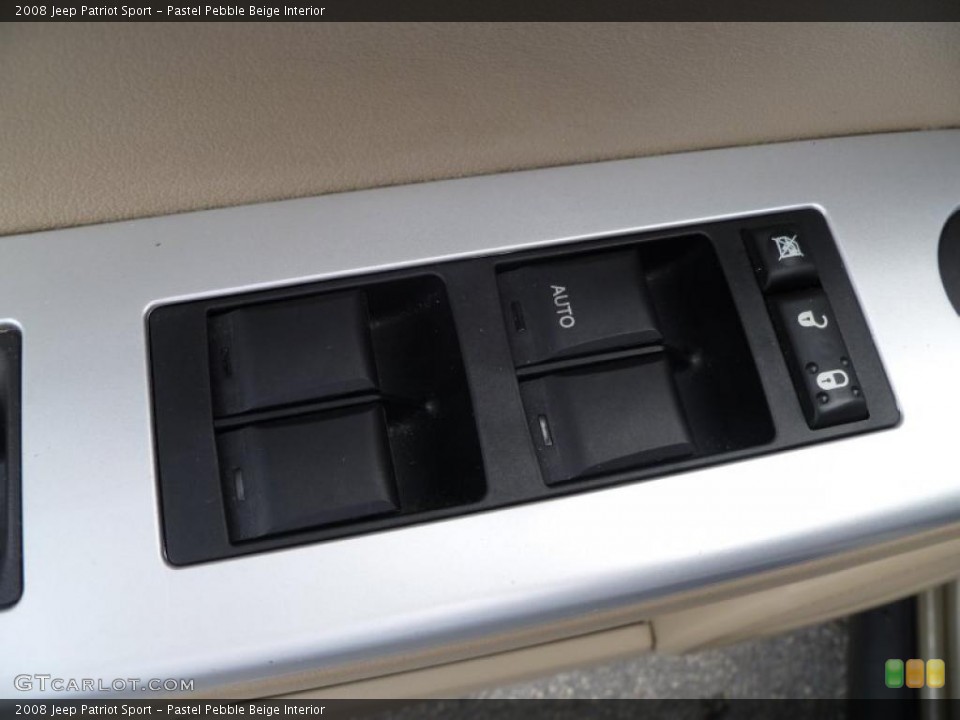 Pastel Pebble Beige Interior Controls for the 2008 Jeep Patriot Sport #41720498
