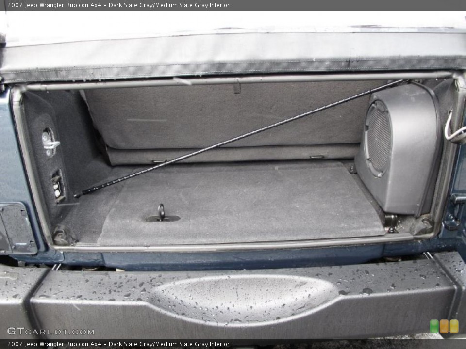 Dark Slate Gray/Medium Slate Gray Interior Trunk for the 2007 Jeep Wrangler Rubicon 4x4 #41720742