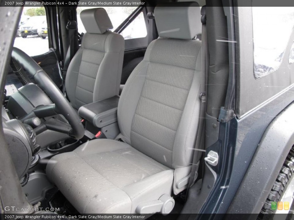 Dark Slate Gray/Medium Slate Gray Interior Photo for the 2007 Jeep Wrangler Rubicon 4x4 #41720782