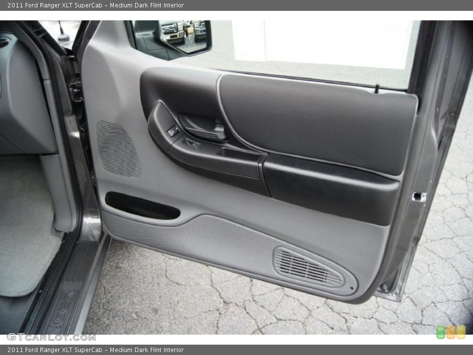 Medium Dark Flint Interior Door Panel for the 2011 Ford Ranger XLT SuperCab #41720914