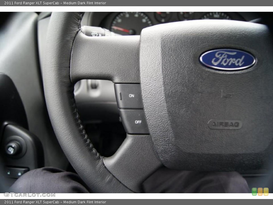 Medium Dark Flint Interior Controls for the 2011 Ford Ranger XLT SuperCab #41721054