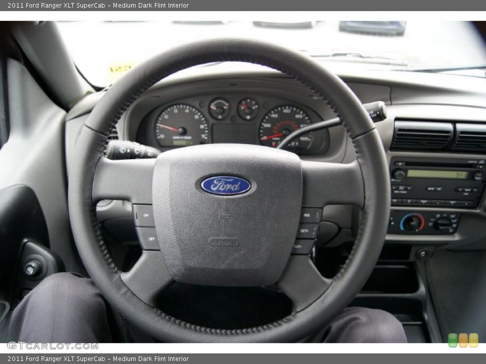 Medium Dark Flint Interior Steering Wheel for the 2011 Ford Ranger XLT SuperCab #41721102