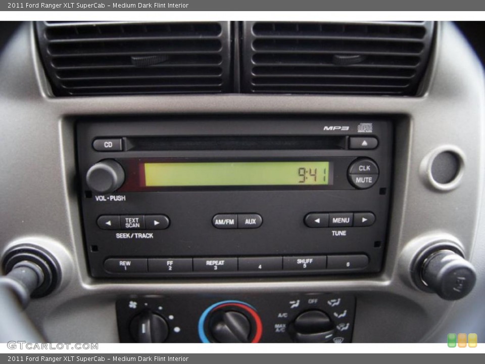 Medium Dark Flint Interior Controls for the 2011 Ford Ranger XLT SuperCab #41721110