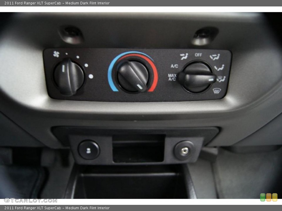 Medium Dark Flint Interior Controls for the 2011 Ford Ranger XLT SuperCab #41721122