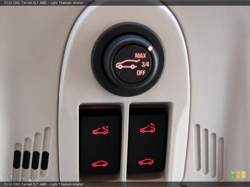 Light Titanium Interior Controls for the 2010 GMC Terrain SLT AWD #41724024