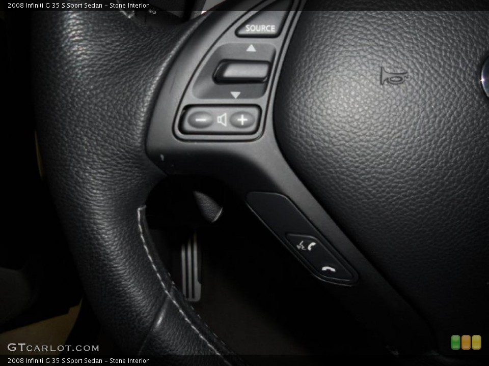 Stone Interior Controls for the 2008 Infiniti G 35 S Sport Sedan #41724352
