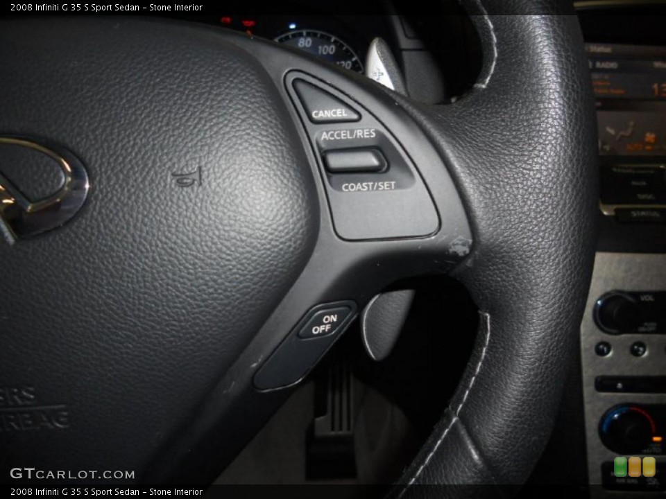 Stone Interior Controls for the 2008 Infiniti G 35 S Sport Sedan #41724368