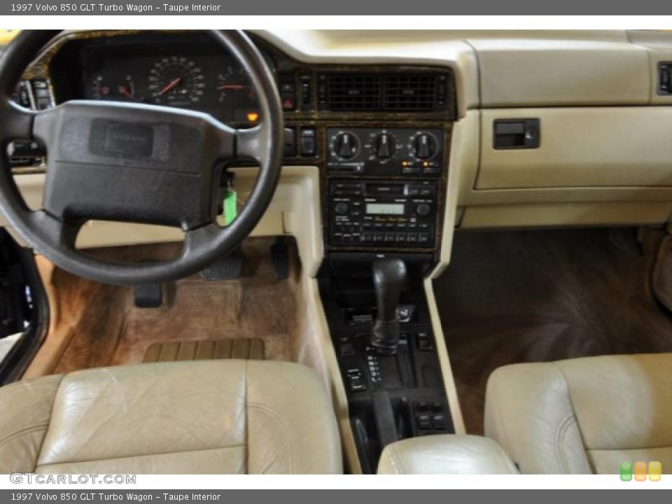 Taupe Interior Dashboard for the 1997 Volvo 850 GLT Turbo Wagon #41725245