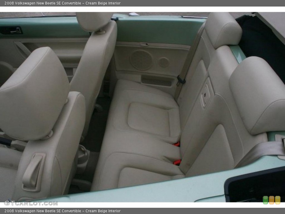 Cream Beige Interior Photo for the 2008 Volkswagen New Beetle SE Convertible #41727709