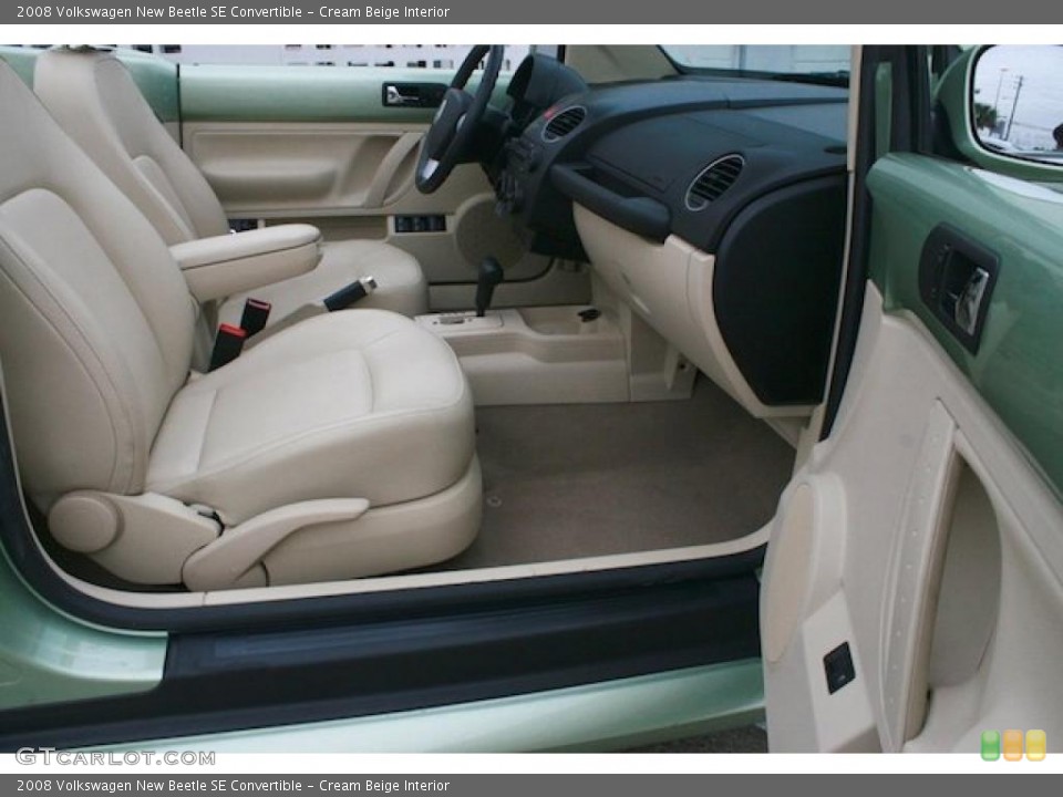 Cream Beige Interior Photo for the 2008 Volkswagen New Beetle SE Convertible #41727741