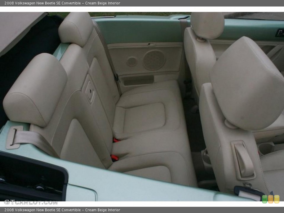 Cream Beige Interior Photo for the 2008 Volkswagen New Beetle SE Convertible #41727757