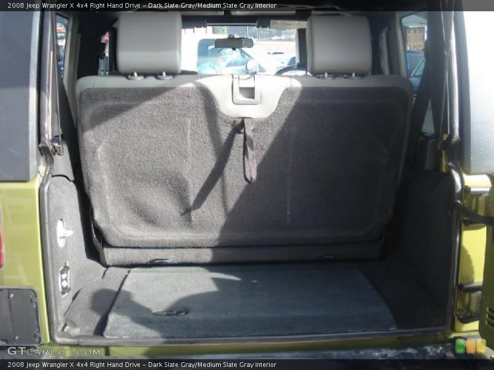 Dark Slate Gray/Medium Slate Gray Interior Trunk for the 2008 Jeep Wrangler X 4x4 Right Hand Drive #41730350