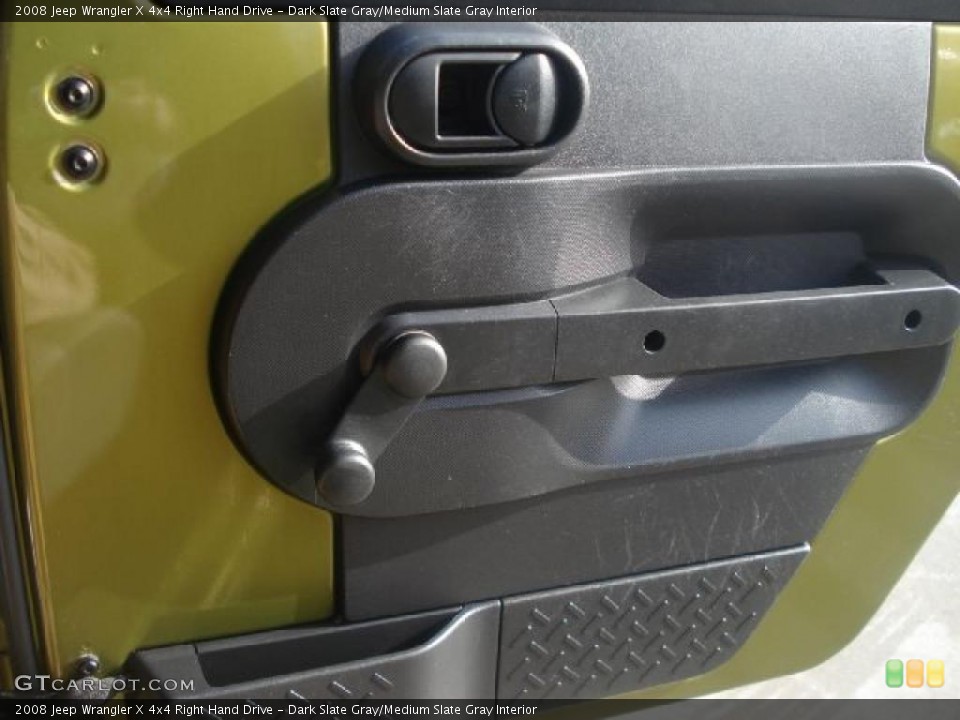 Dark Slate Gray/Medium Slate Gray Interior Door Panel for the 2008 Jeep Wrangler X 4x4 Right Hand Drive #41730433