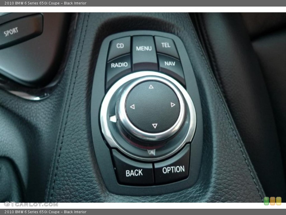 Black Interior Controls for the 2010 BMW 6 Series 650i Coupe #41739778
