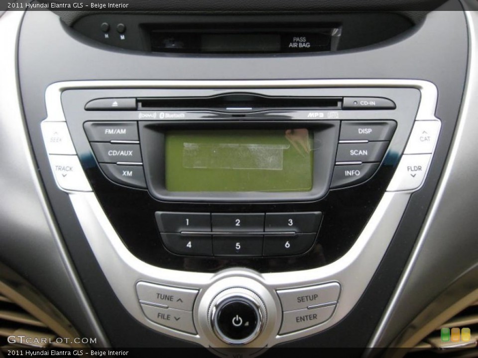 Beige Interior Controls for the 2011 Hyundai Elantra GLS #41741082