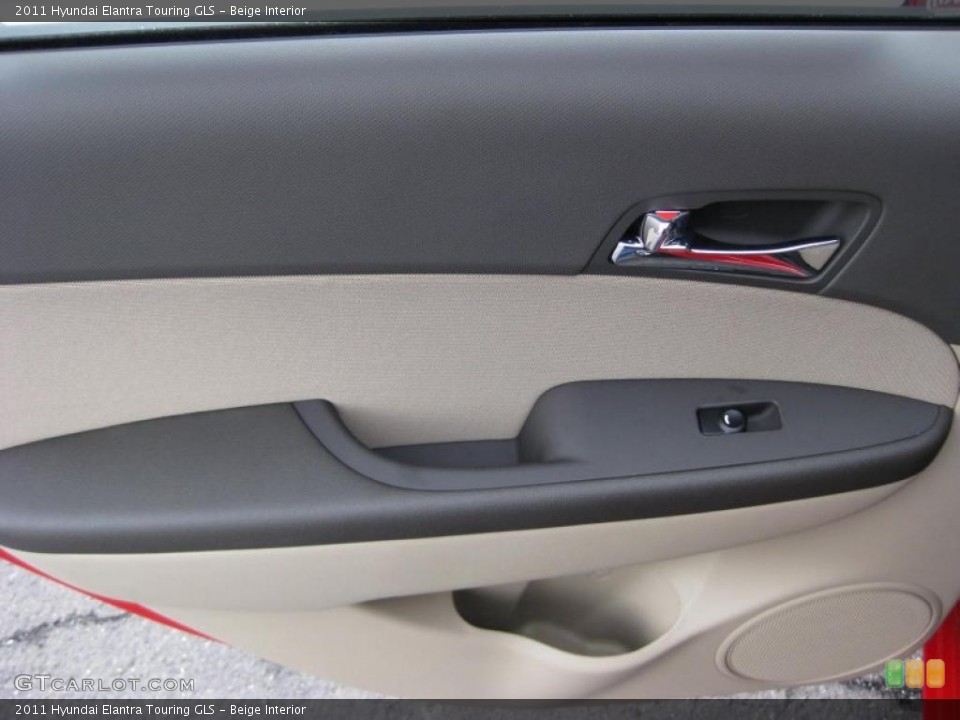 Beige Interior Door Panel for the 2011 Hyundai Elantra Touring GLS #41741374