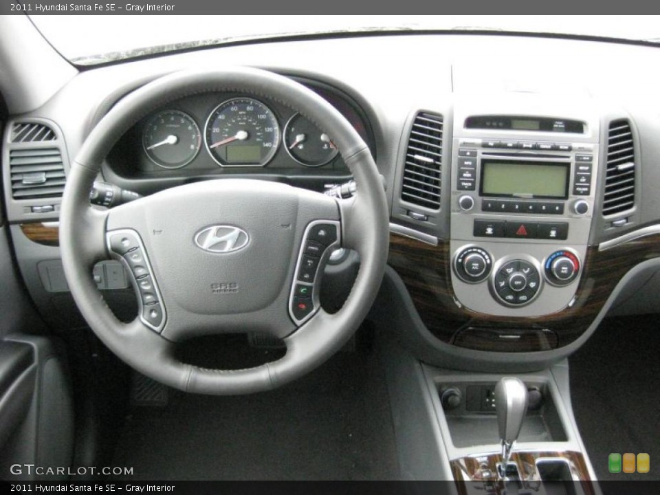 Gray Interior Dashboard for the 2011 Hyundai Santa Fe SE #41741866