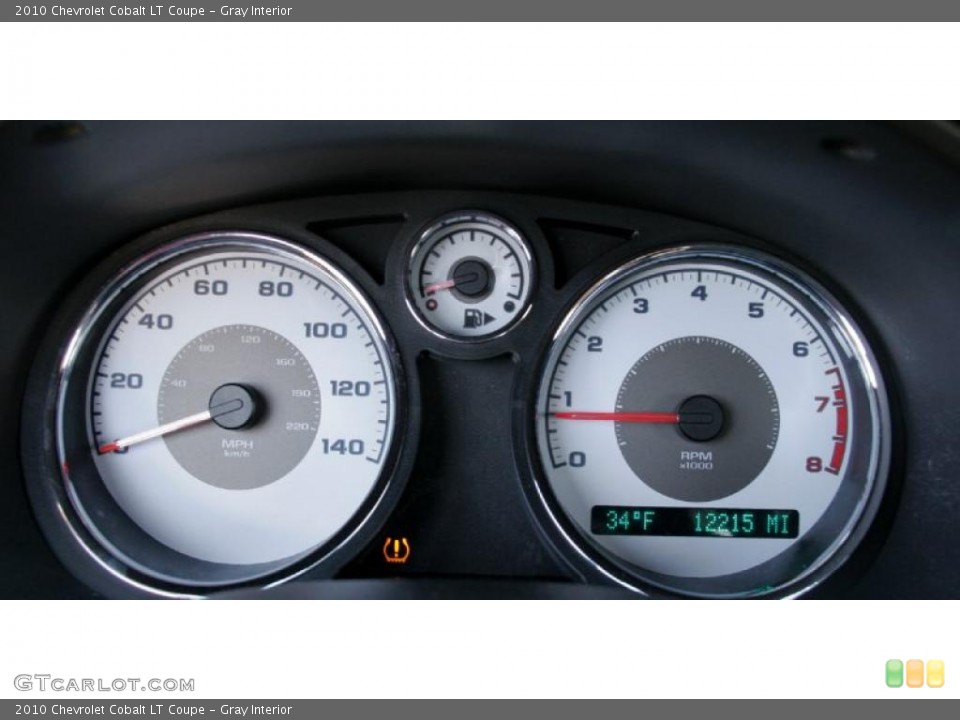 Gray Interior Gauges for the 2010 Chevrolet Cobalt LT Coupe #41741878