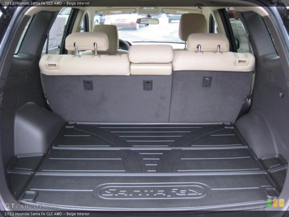 Beige Interior Trunk for the 2011 Hyundai Santa Fe GLS AWD #41742034