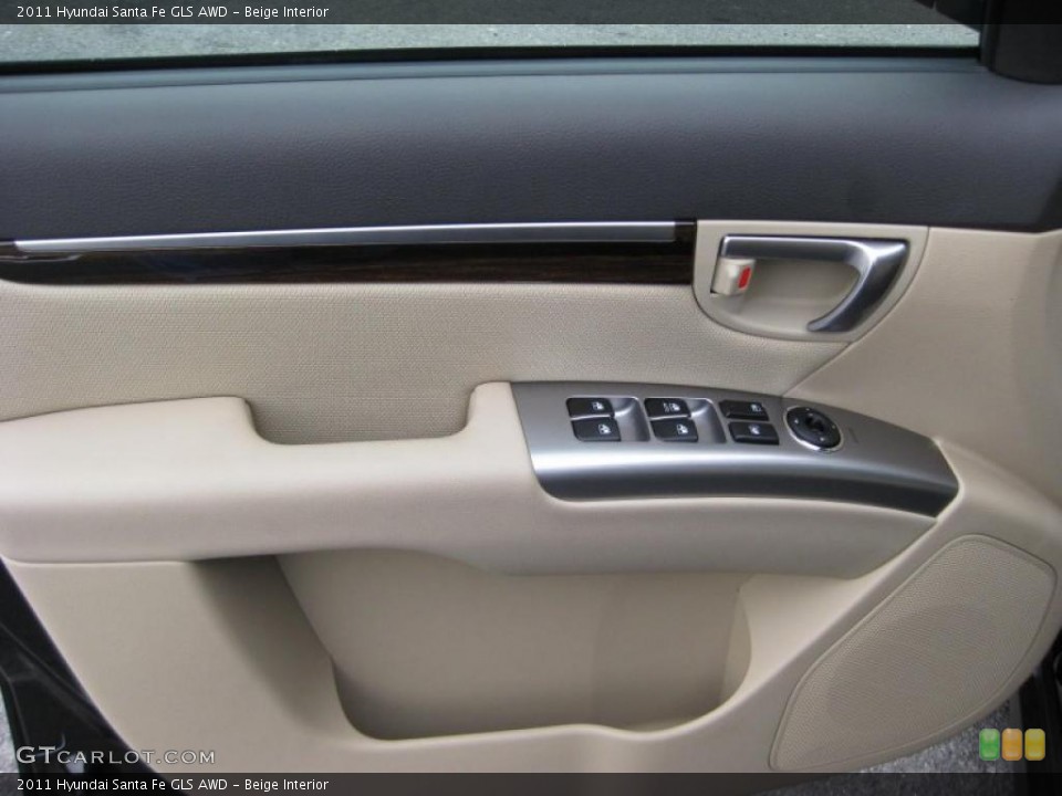 Beige Interior Door Panel for the 2011 Hyundai Santa Fe GLS AWD #41742071