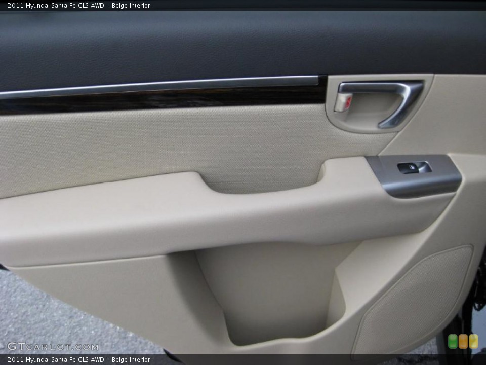 Beige Interior Door Panel for the 2011 Hyundai Santa Fe GLS AWD #41742103