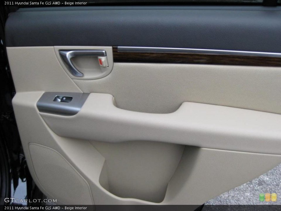 Beige Interior Door Panel for the 2011 Hyundai Santa Fe GLS AWD #41742163