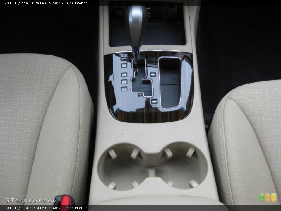 Beige Interior Transmission for the 2011 Hyundai Santa Fe GLS AWD #41742203